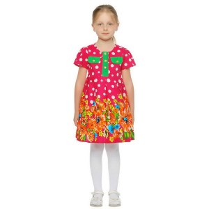 Платье для девочки с коротким рукавом