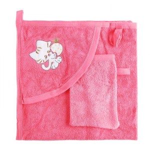 Комплект для купания (полотенце и рукавичка)